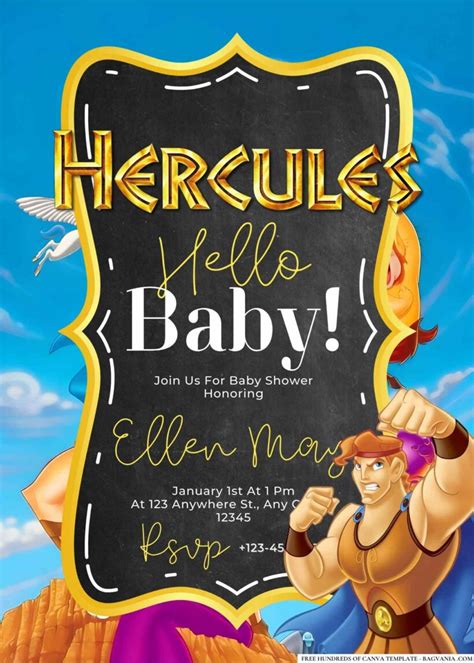 14 Hercules Baby Shower Invitation Templates