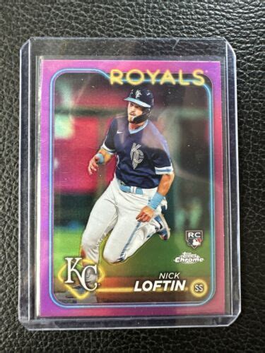 2024 Topps Chrome Pink Refractor 183 Nick Loftin RC For Sale