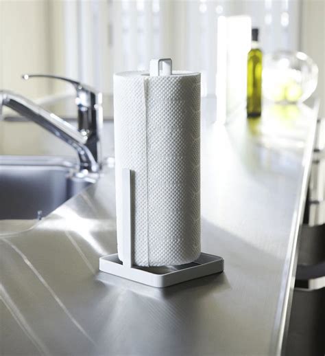 Yamazaki Kitchen Roll Holder Tower White Buy Now At Cookinglife