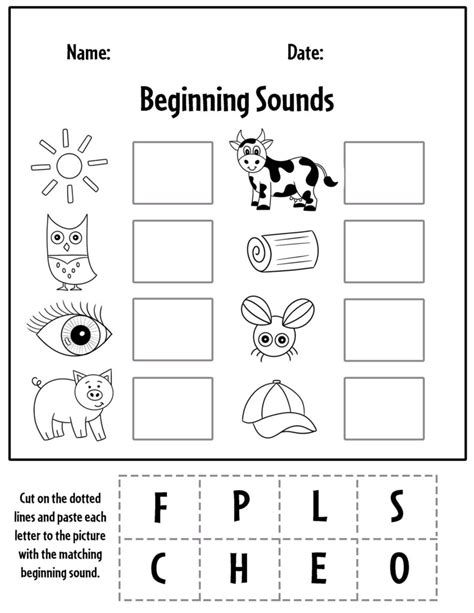 Beginning Sound Worksheets For Kids Fun Phonics Activities