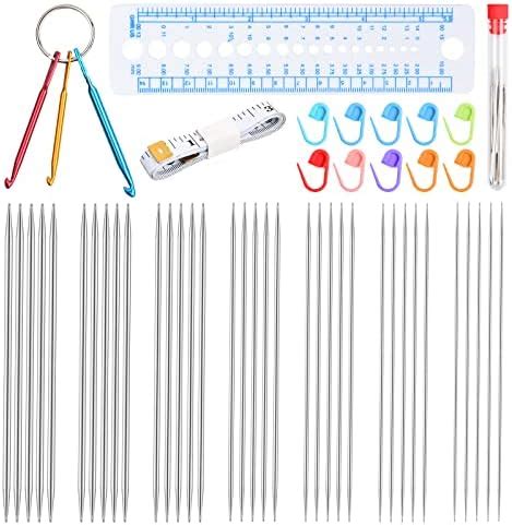 Tslrsa Stricknadel Set St Ck Edelstahl Doppelspitzen Stricknadeln