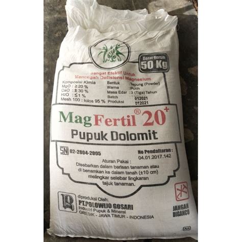 Jual Pupuk Dolomite Kemasan Repack Mag Fertil 20 1 Kg Shopee Indonesia