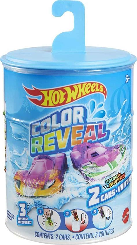 Hot Wheels Color Reveal Confezione2 Veicoli Scala 1 64 Macchine Cambia