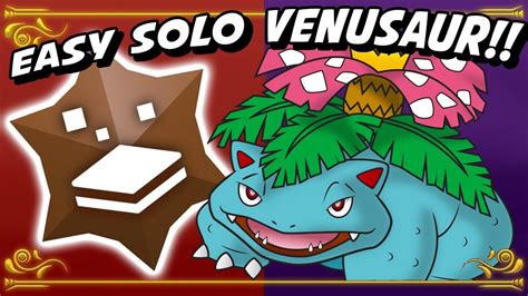 Easy Solo The Star Venusaur Tera Raid Youtube