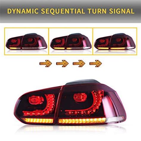 Vland Luces Traseras Led Para Volkswagen Vw Golf Mk Gti Y