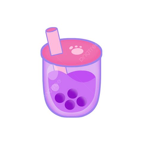 Boba Drink Hd Transparent Cute Boba Drink Illustration Png Boba