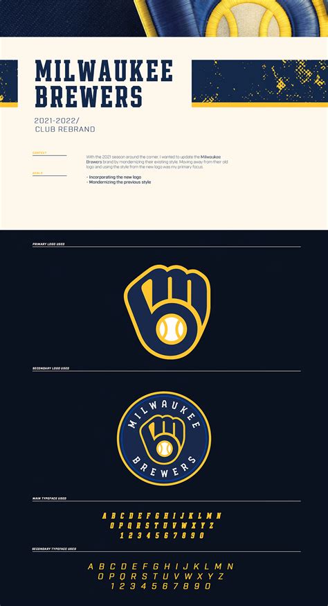 2021 2022 Milwaukee Brewers Rebrand Behance