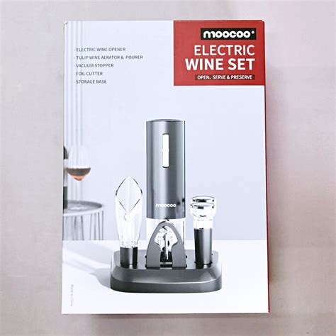 Moocoo Electric Wine Set Open Serve Preserve