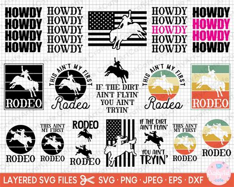 Rodeo Svg Rodeo Png Rodeo Svg Cricut Cut File Rodeo Svg Bundle Etsy