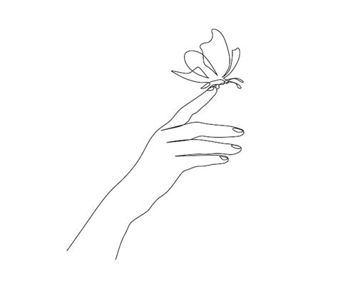 Premium Vector | A hand holding a butterfly on a finger