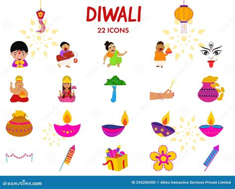 Diwali Symbol Om With Glow Vector Illustration