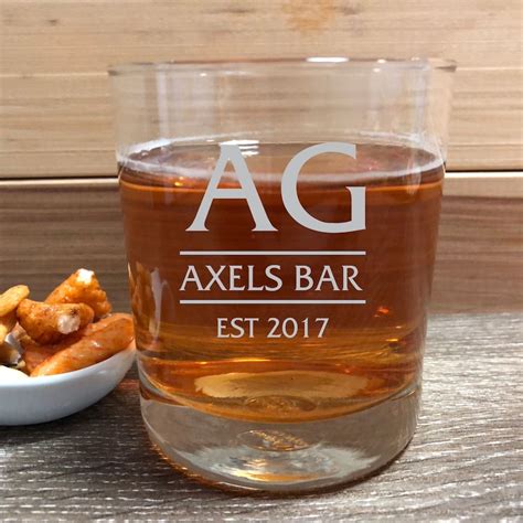 Personalised Engraved 290ml Scotch Glass Bourbon Glass Etsy