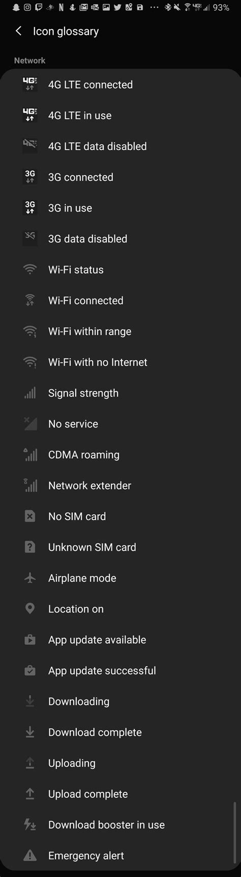 Verizon Cell Icon Meanings