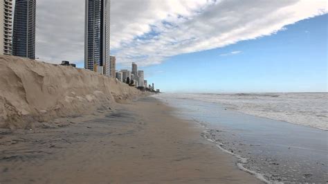 Gold Coast Beaches Surfers Paradise Erosion Feb Rd Youtube