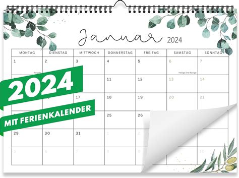 Kalender Wandkalender Monatskalender Im A Querformat