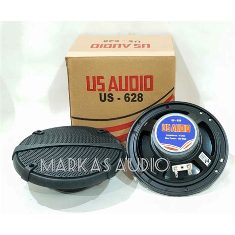 Jual SPEAKER PINTU MOBIL MURAH 6 Inch COAXIAL US Audio US 628 2 Way