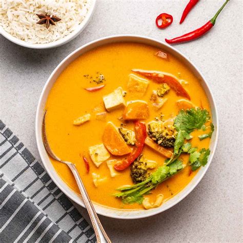 Creamy Vegan Thai Red Curry With Tofu My Plantiful Cooking