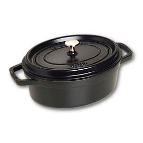 Cocotte En Fonte Ovale Cm Noir Mat Fondamentales Staub