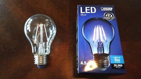 Feit 4 5watt Blue Filament Led Light Bulb Youtube