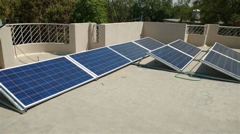 Mounting Structure Grid Tied Solar Rooftop System For Residential