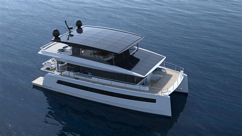 This New 62 Foot Electric Catamaran Is A Triplex Penthouse For The High