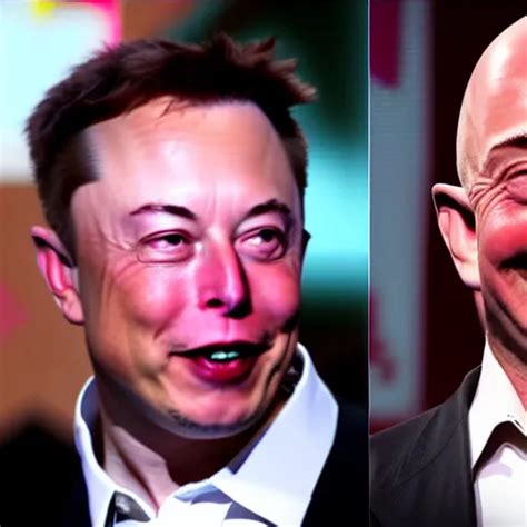 Elon Musk Vs Jeff Bezos In A Boxing Evening Direct Stable Diffusion