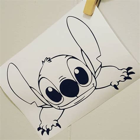 Stitch Car Decal Stitch Decal Stitch Sticker Disney Car Decal Etsy