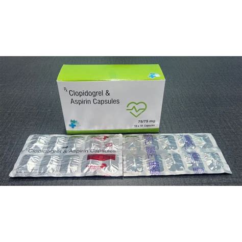 Capsules Clopidogrel 75mg And Aspirin 75mg Tablets At Best Price In