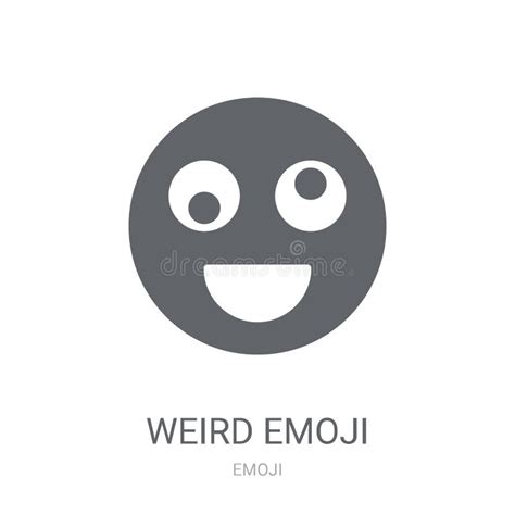 Weird Emoji Icon Trendy Weird Emoji Logo Concept On White Background