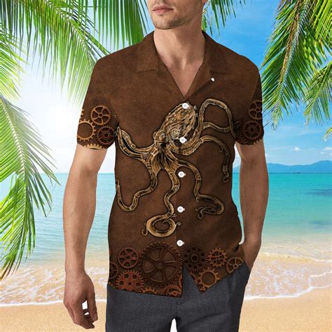 Octopus Hawaiian Shirt Trendy Aloha