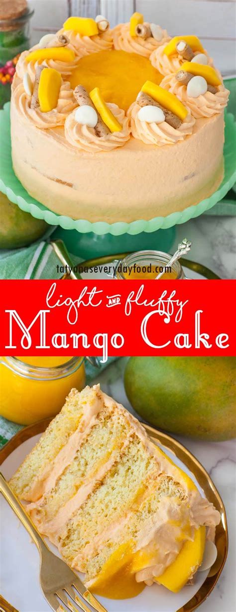 Creamy Mango Cake Recipe Video Tatyanas Everyday Food