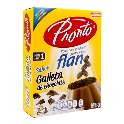 Polvo Para Preparar Flan Pronto Sabor Galleta De Chocolate G Walmart