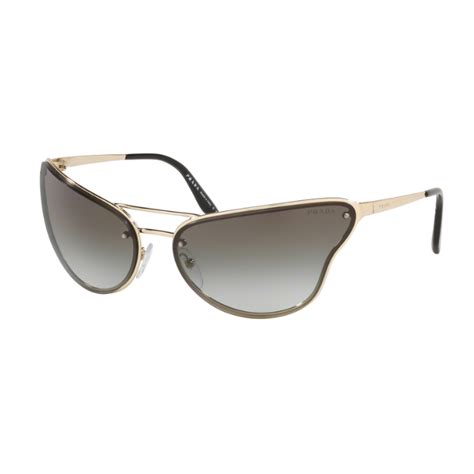 Prada PR 74VS Catwalk ZVN0A7 Pale Gold Sunglasses Woman