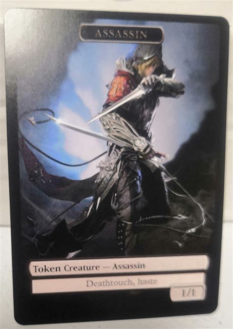 Mtg Assassin 1 1 With Deathtouch And Haste Double Sided Token Etsy