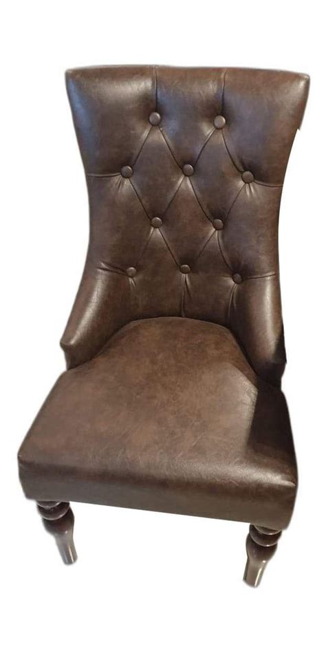 Brown Leather Dining Chair, For Home, Set Size: Single at Rs 12000 in ...