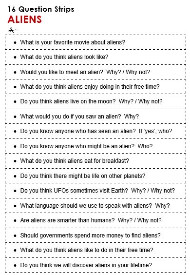 Esl Aliens All Things Topics