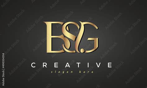 BSG creative luxury logo design Stock Vector | Adobe Stock