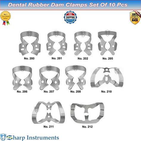 Dental Rubber Dam Clamps