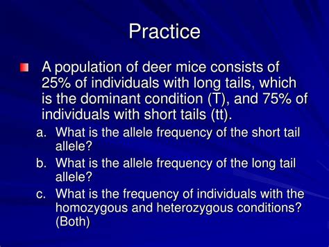 Ppt Allele Frequencies And Genetic Equilibrium Powerpoint