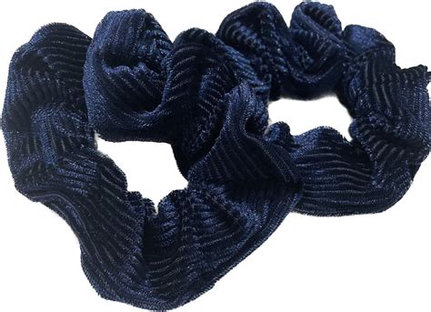 Bling Welurowa gumka do włosów scrunchie 2 szt prążkowana