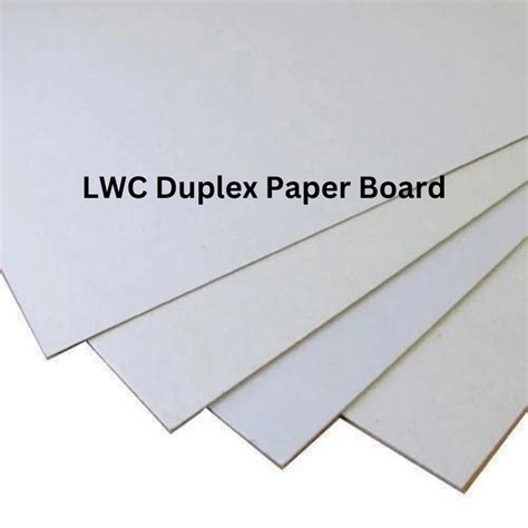 LWC Duplex Paper Board The Ultimate Choice For Quality Packaging