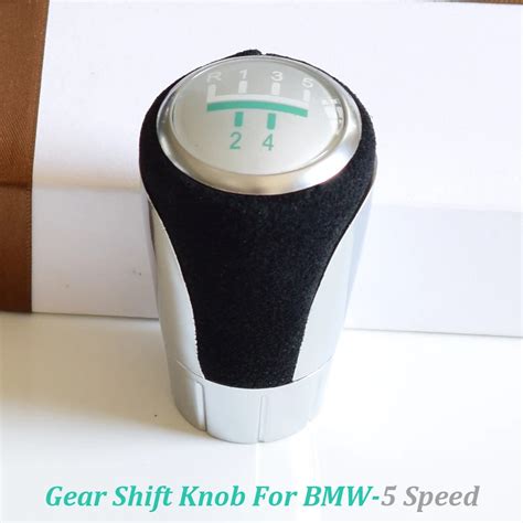 5 6 Speed Chrome Gear Shift Handle Knob For BMW 1 3 Series E60 E81 E82