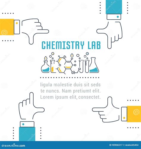 Website Banner and Landing Page Chemistry Lab Stock Illustration ...