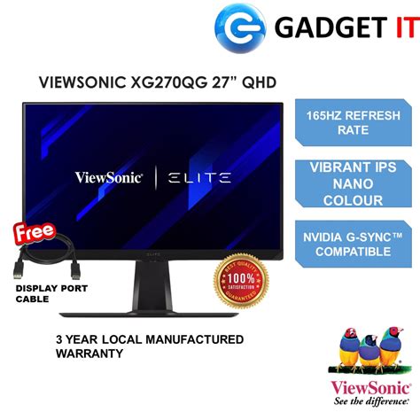 Viewsonic Elite Xg Qg Qhd Hz G Syncs Ips Gaming Monitor Ips