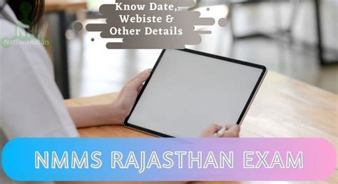 Nmms Rajasthan Exam Application 2024 25 Date Answer Key Admit Card