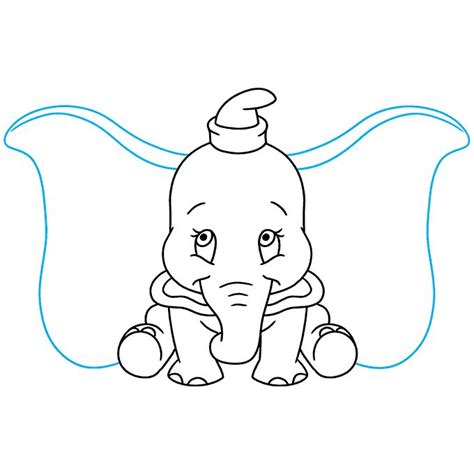 How To Draw Dumbo Really Easy Drawing Tutorial Dumbo Drawing Easy