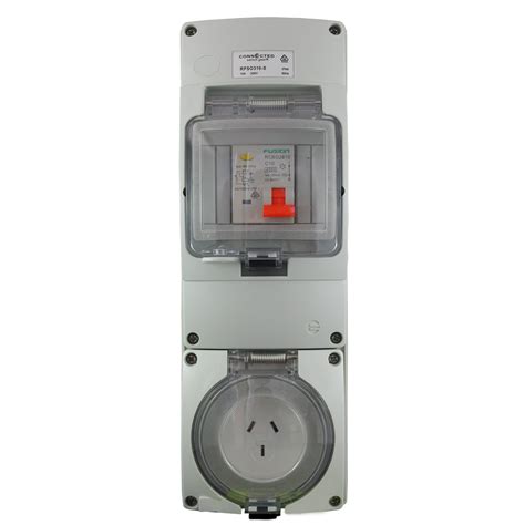 Ip66 Rcd Protected Socket Outlet 3 Pin 250v 15a Socket Outlets Impact S Series Connected