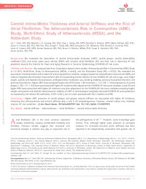 Fillable Online Carotid Intima Media Thickness And Arterial Stiffness