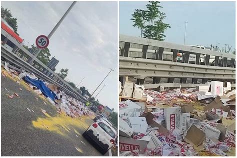 Quintali Di Pasta In Strada Camion Perde Il Carico A Bari Tangenziale