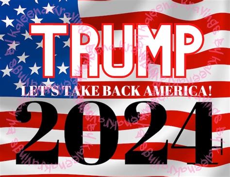 Trump 2024 Poster Printout Sticker Png Only Etsy